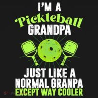 I'm A Pickleball Grandpa Just Like A Normal Grandpa Except Way Cooler Ornament thumb 1