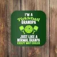 I'm A Pickleball Grandpa Just Like A Normal Grandpa Except Way Cooler Coaster thumb 0