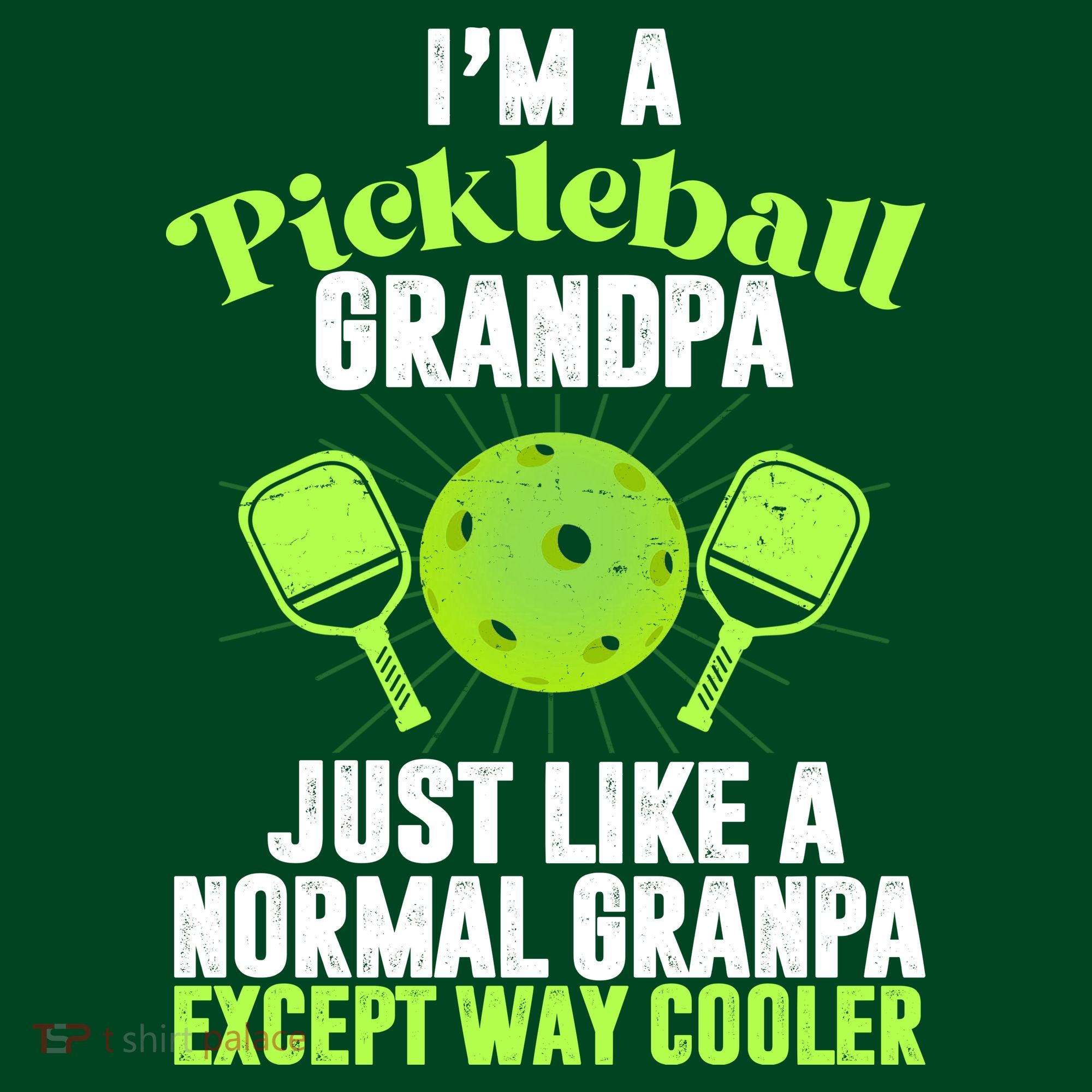 I'm A Pickleball Grandpa Just Like A Normal Grandpa Except Way Cooler Coaster