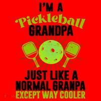 I'm A Pickleball Grandpa Just Like A Normal Grandpa Except Way Cooler Santa Hat thumb 1