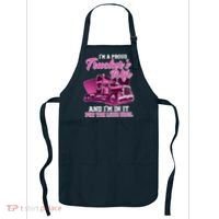 I'm A Proud Trucker's Wife And I'm In It For The Long Haul Apron thumb 0