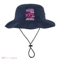 I'm A Proud Trucker's Wife And I'm In It For The Long Haul Bucket Hat thumb 0