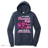 I'm A Proud Trucker's Wife And I'm In It For The Long Haul Women's Hoodie thumb 0