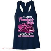 I'm A Proud Trucker's Wife And I'm In It For The Long Haul Women's Tank Top thumb 0