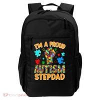 Im a Proud Autism Stepdad Puzzle Piece Advocate Support Backpack thumb 0