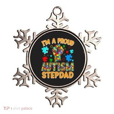 Im a Proud Autism Stepdad Puzzle Piece Advocate Support Ornament