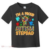 Im a Proud Autism Stepdad Puzzle Piece Advocate Support Toddler T-Shirt thumb 0