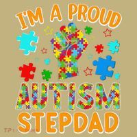 Im a Proud Autism Stepdad Puzzle Piece Advocate Support Mousepad thumb 1