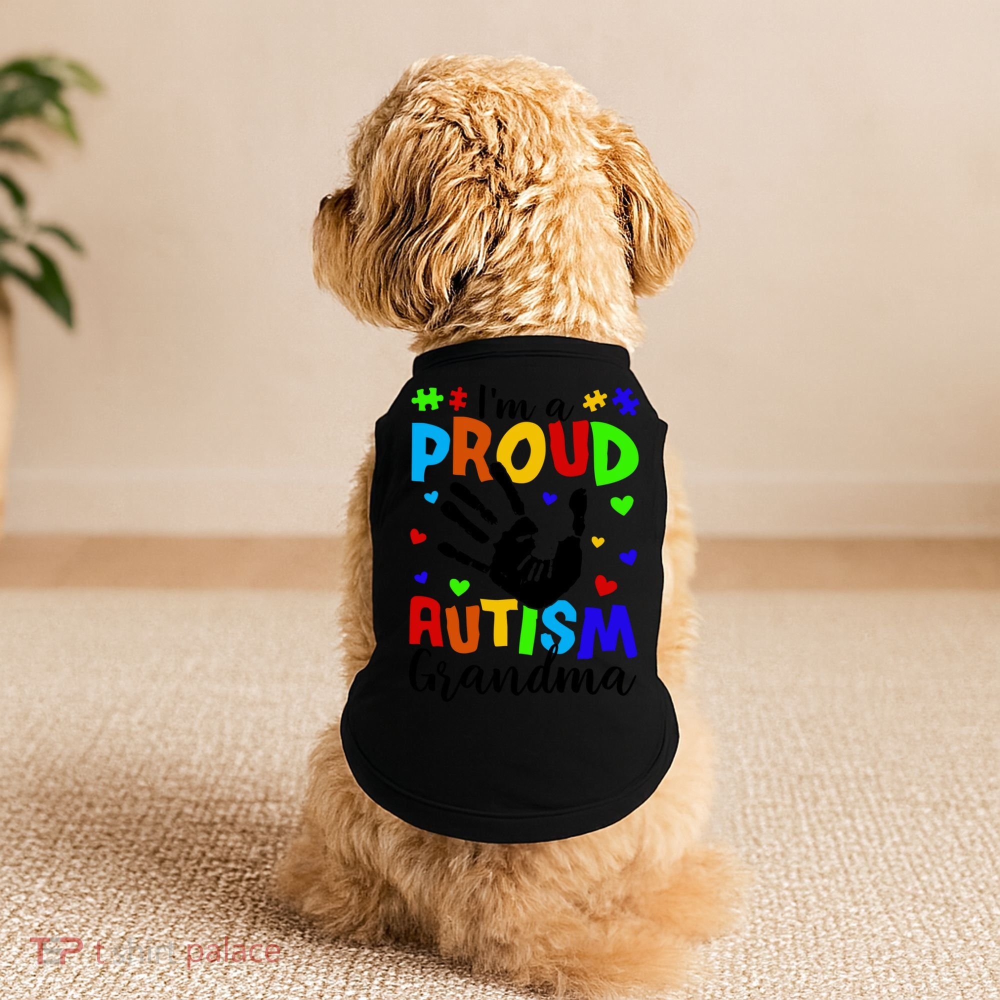 I'm A Proud Autism Grandma Autism Awareness Meaningful Gift Doggie Tank