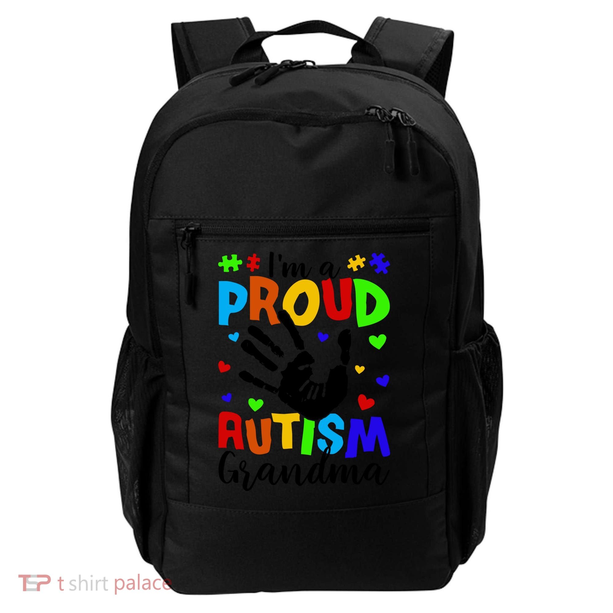 I'm A Proud Autism Grandma Autism Awareness Meaningful Gift Backpack
