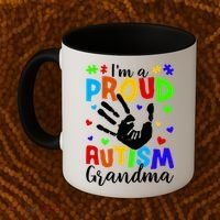 I'm A Proud Autism Grandma Autism Awareness Meaningful Gift Coffee Mug thumb 2
