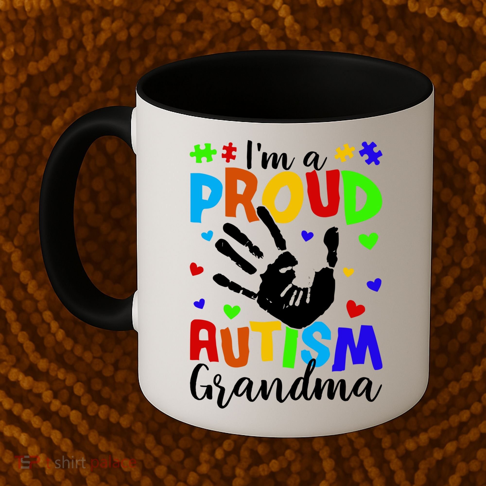 I'm A Proud Autism Grandma Autism Awareness Meaningful Gift Coffee Mug