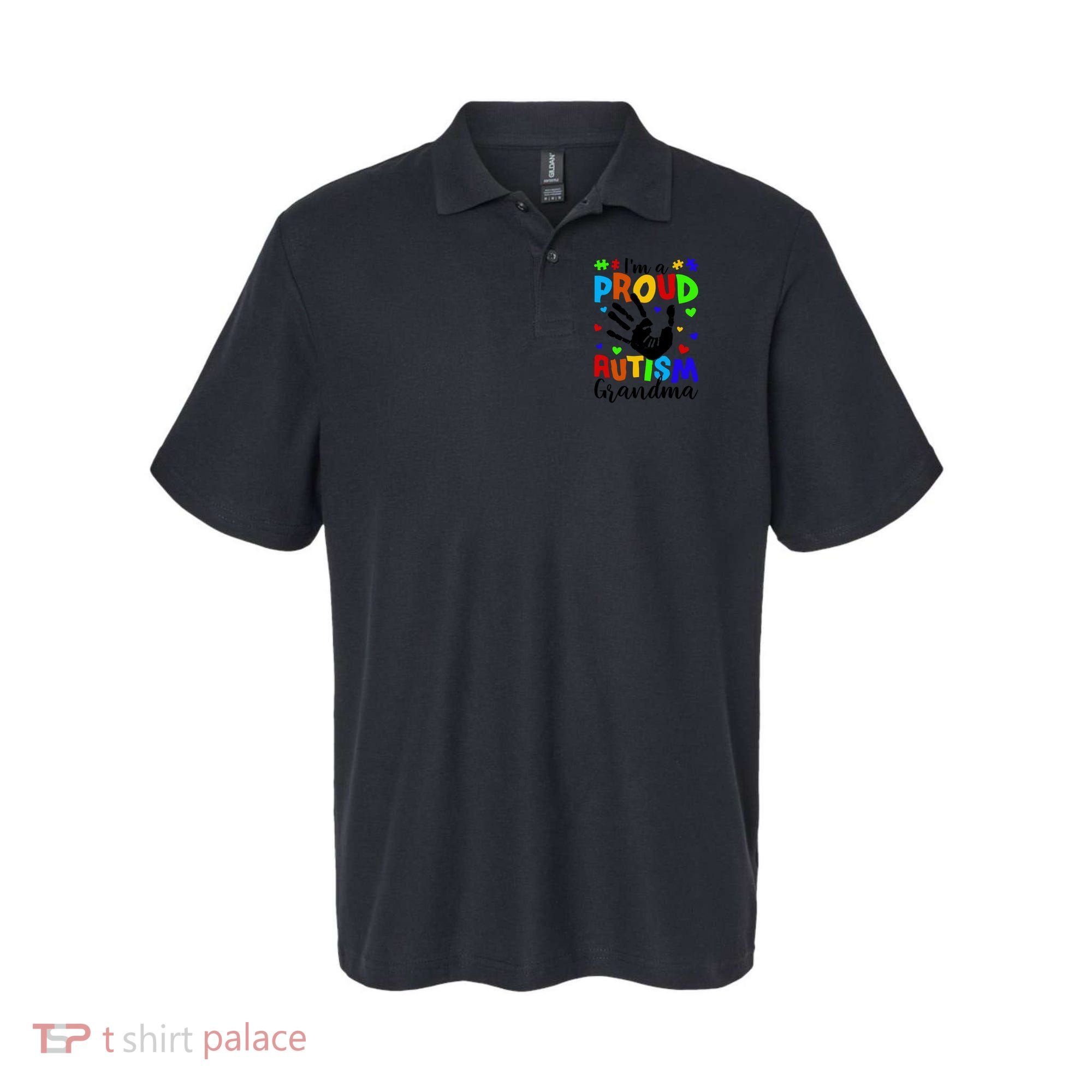 I'm A Proud Autism Grandma Autism Awareness Meaningful Gift Polo
