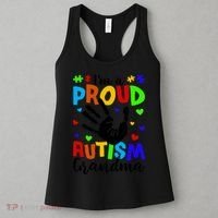 I'm A Proud Autism Grandma Autism Awareness Meaningful Gift Women's Tank Top thumb 3