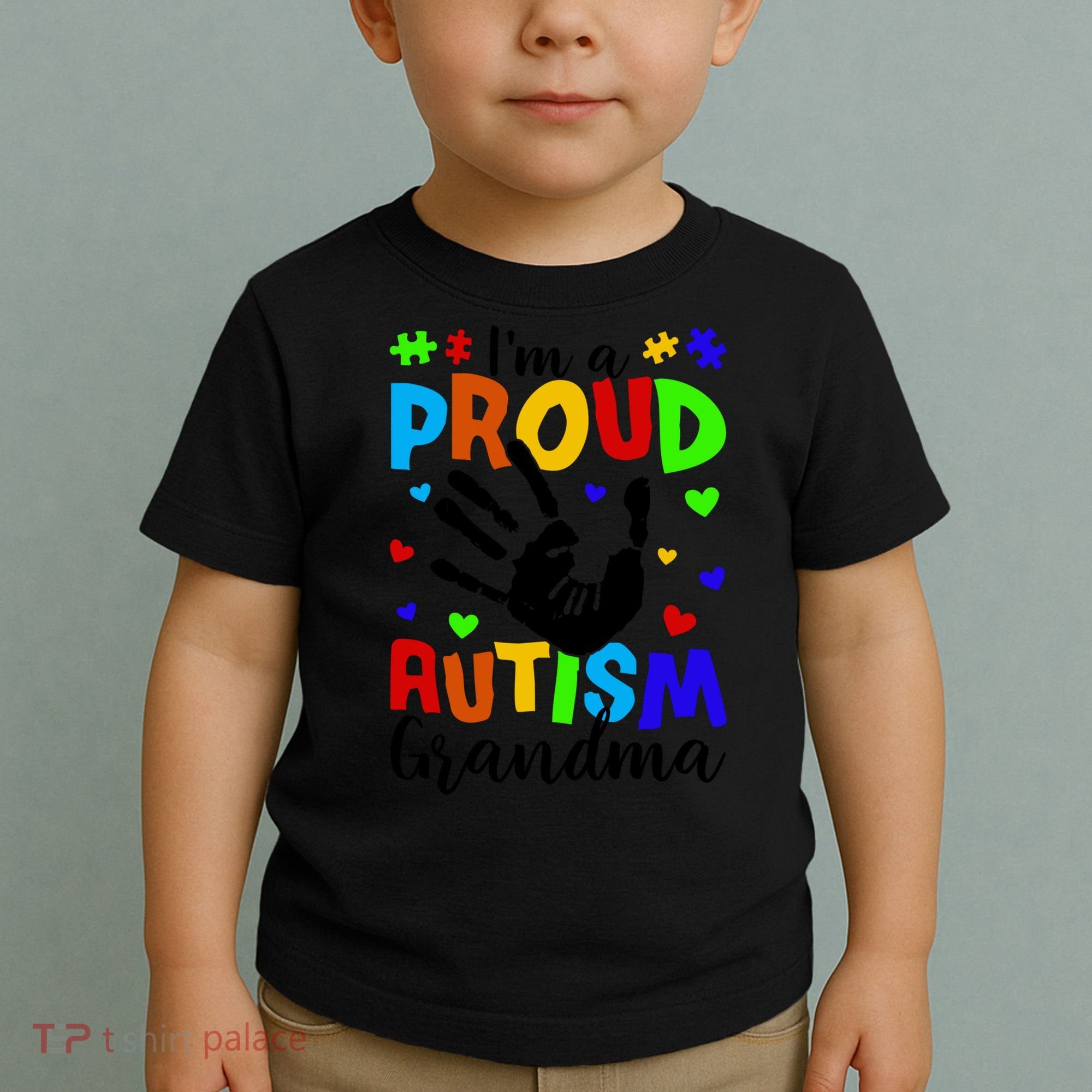 I'm A Proud Autism Grandma Autism Awareness Meaningful Gift Toddler T-Shirt