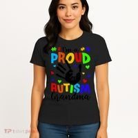 I'm A Proud Autism Grandma Autism Awareness Meaningful Gift Women's T-Shirt thumb 4