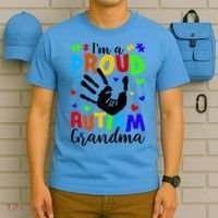 I'm A Proud Autism Grandma Autism Awareness Meaningful Gift T-Shirt thumb 5