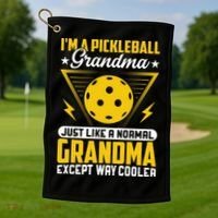 I'm A Pickleball Gift For Pickleball Player Golf Towel thumb 1