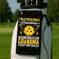 I'm A Pickleball Gift For Pickleball Player Golf Towel thumb 2