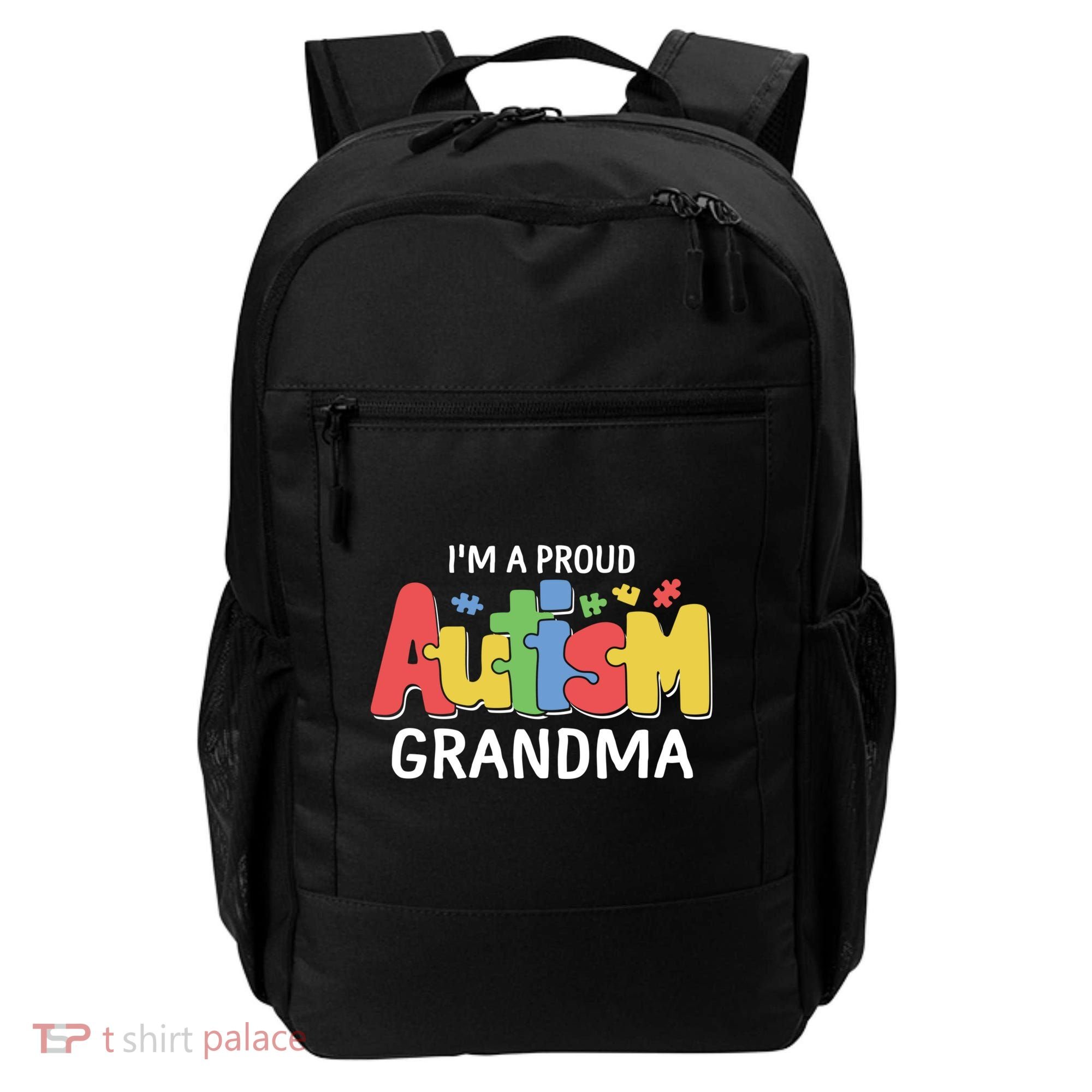 I'm A Proud Autism Grandma Awareness Gift Backpack