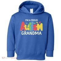 I'm A Proud Autism Grandma Awareness Gift Toddler Hoodie thumb 0