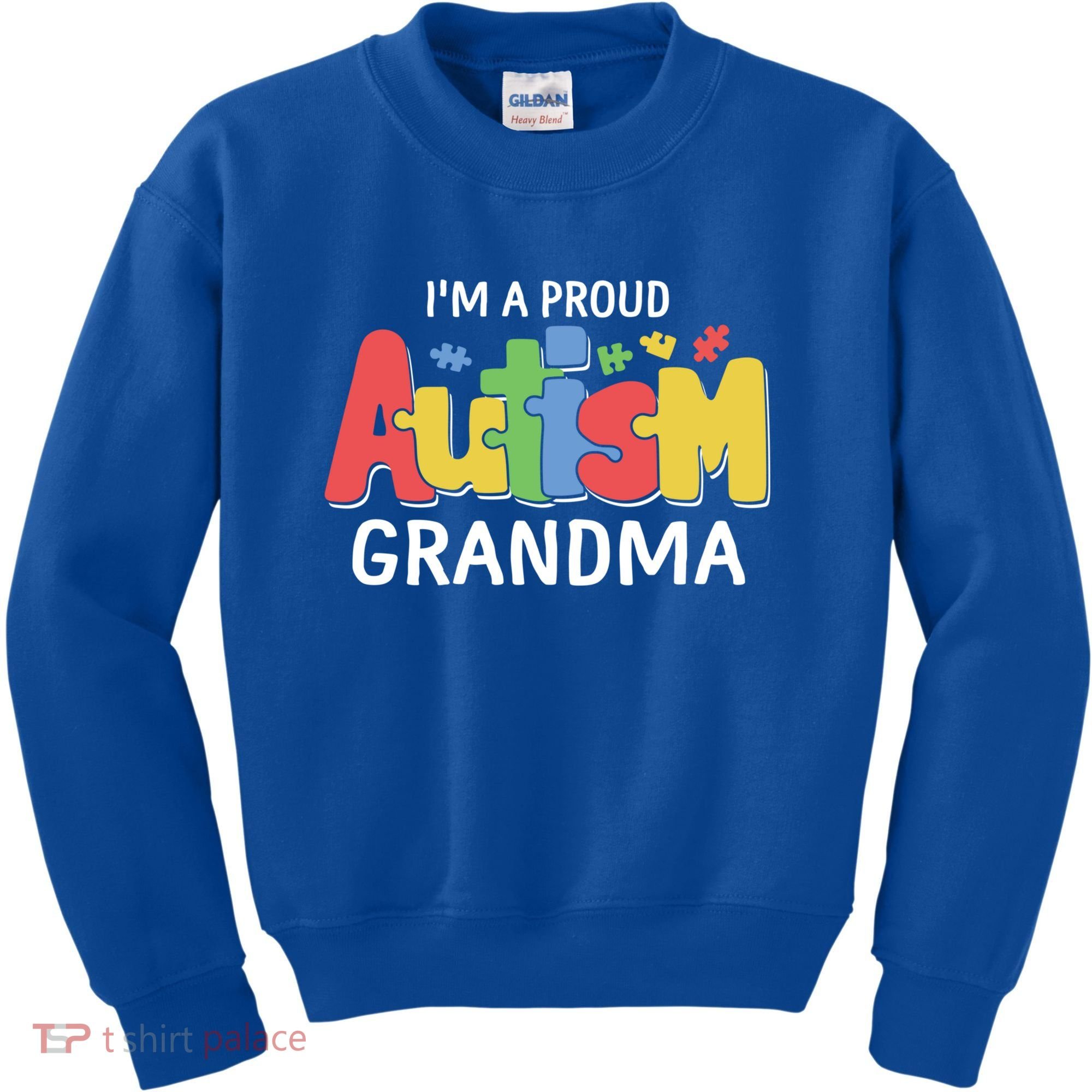 I'm A Proud Autism Grandma Awareness Gift Kids Sweatshirt