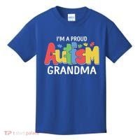 I'm A Proud Autism Grandma Awareness Gift Kids T-Shirt thumb 0