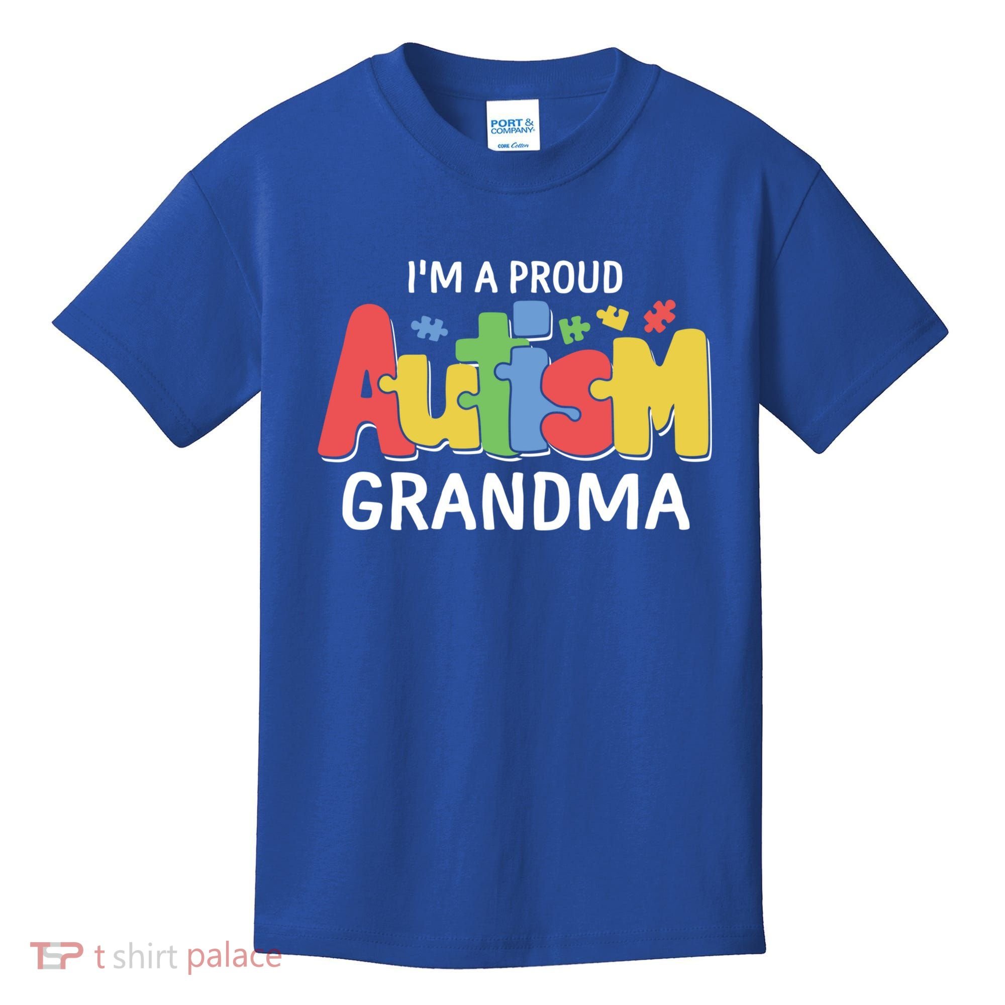 I'm A Proud Autism Grandma Awareness Gift Kids T-Shirt