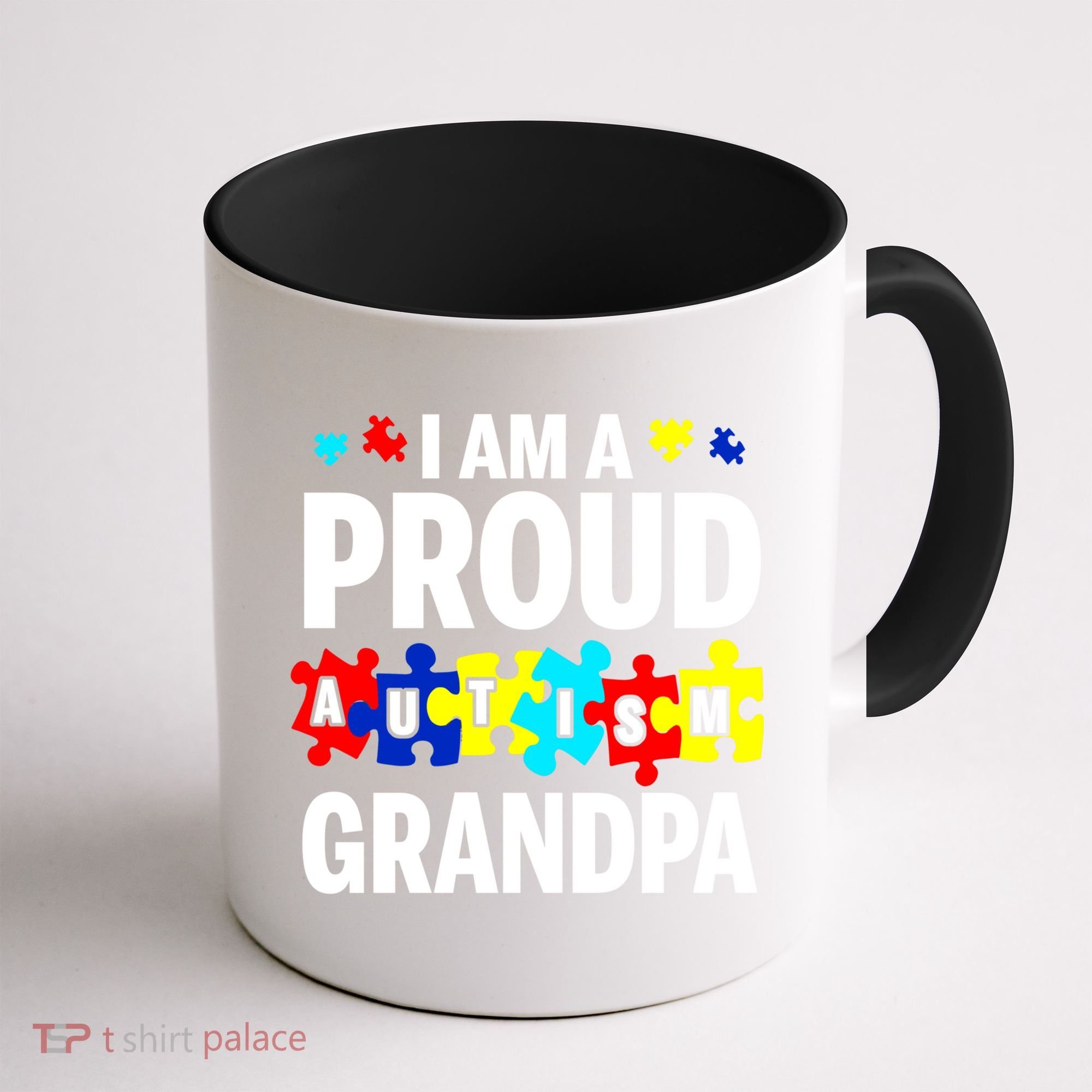 I'm A Proud Autism Grandpa Autism Awareness Meaningful Gift Coffee Mug