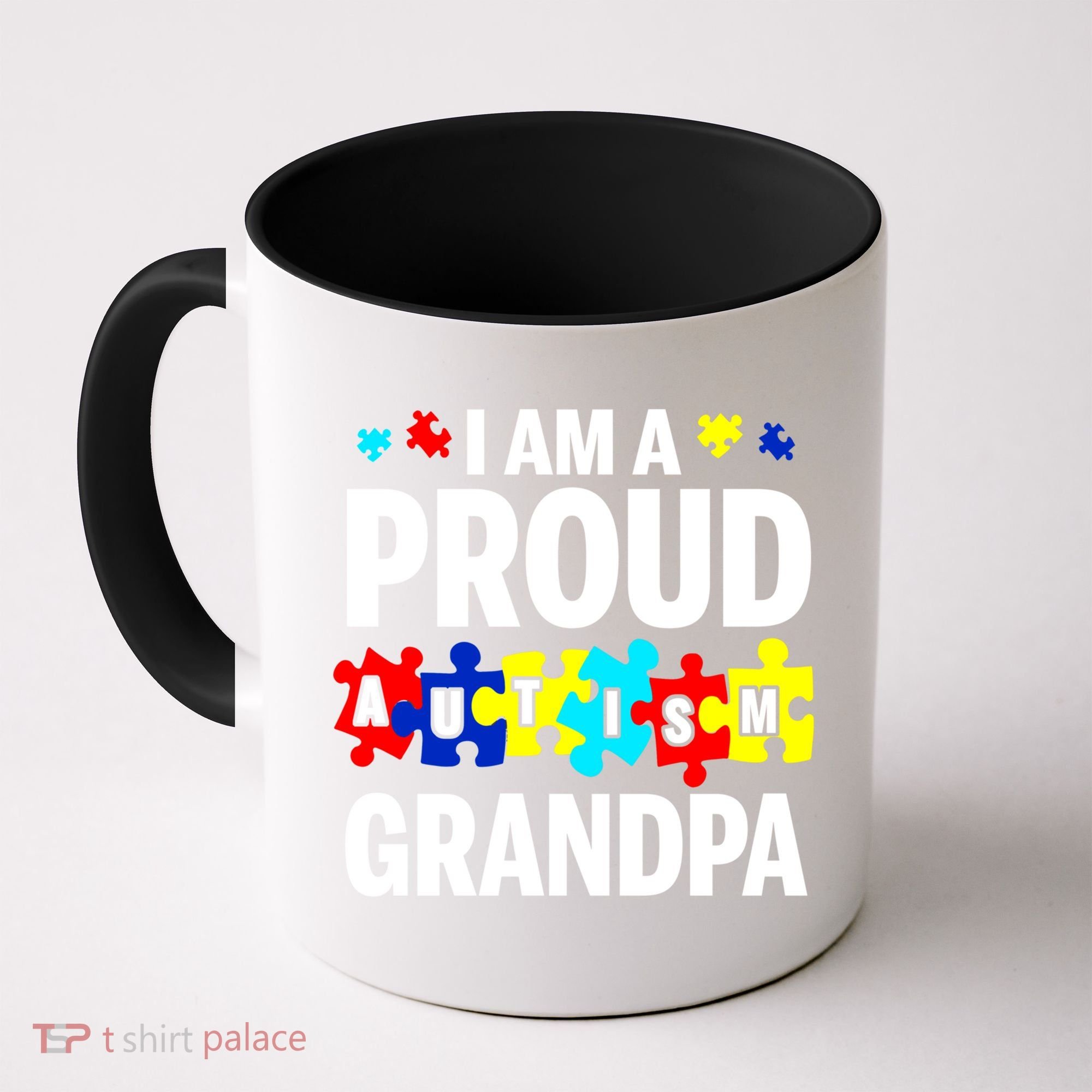 I'm A Proud Autism Grandpa Autism Awareness Meaningful Gift Coffee Mug