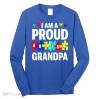 I'm A Proud Autism Grandpa Autism Awareness Meaningful Gift Long Sleeve Shirt thumb 0