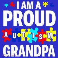 I'm A Proud Autism Grandpa Autism Awareness Meaningful Gift T-Shirt thumb 7