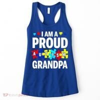 I'm A Proud Autism Grandpa Autism Awareness Meaningful Gift Women's Tank Top thumb 0