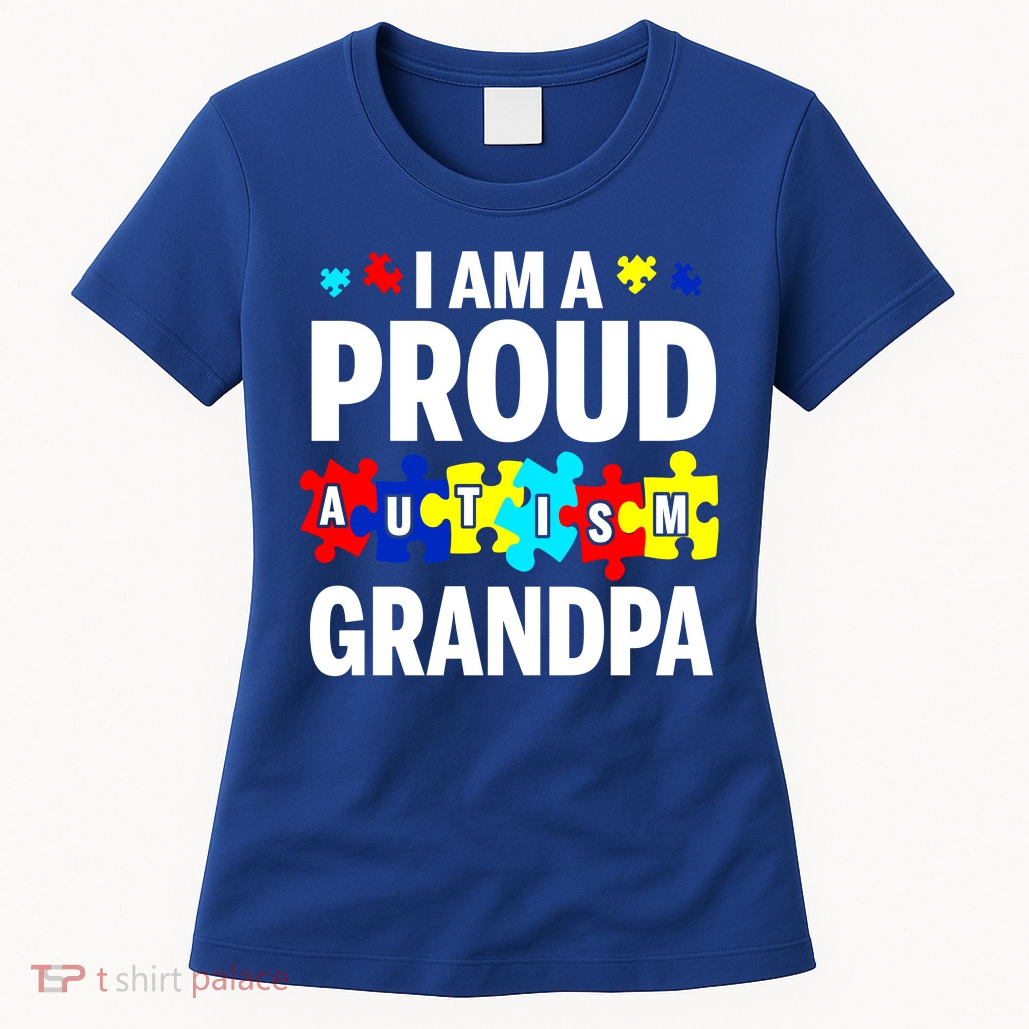 I'm A Proud Autism Grandpa Autism Awareness Meaningful Gift Women's T-Shirt
