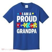 I'm A Proud Autism Grandpa Autism Awareness Meaningful Gift Kids T-Shirt thumb 0