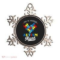 I'm A Proud Autism Aunt Autism Awareness Heart Niece Nephew Ornament thumb 0