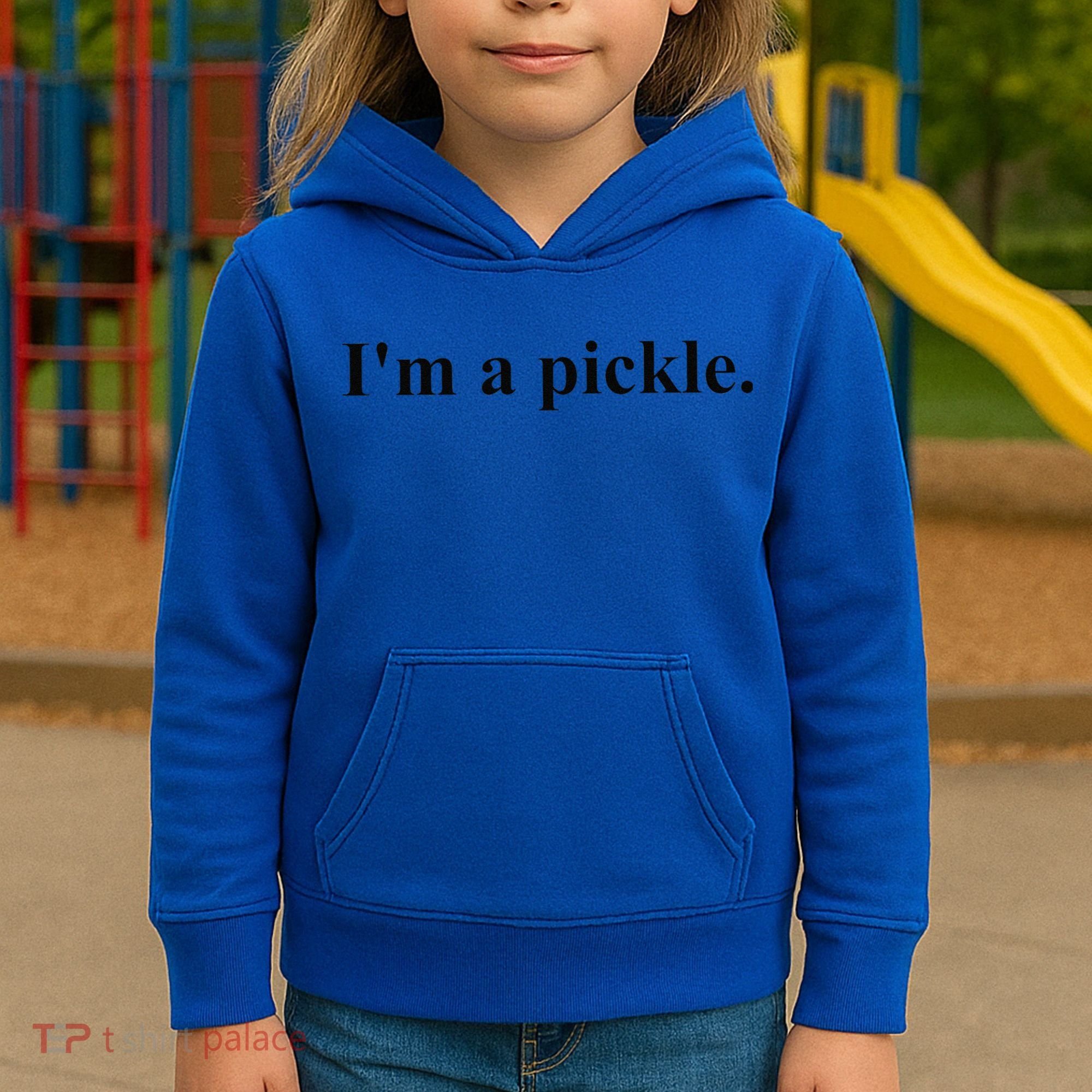 Im A Pickle Halloween Pickle Costume Kids Hoodie