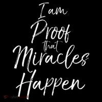 I Am Proof That Miracles Happen Fun Cute Christian Women's T-Shirt thumb 6