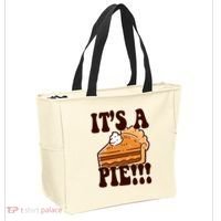 Its A Pie Funny Thanksgiving Tote Bag thumb 2