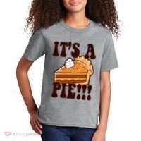 Its A Pie Funny Thanksgiving Kids T-Shirt thumb 2