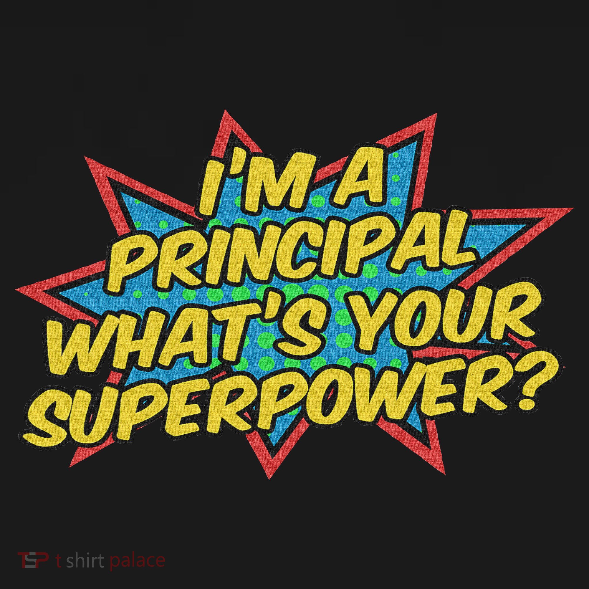 Im A Principal Whats Your Superpower Super School Principal Long Sleeve Shirt