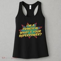 Im A Principal Whats Your Superpower Super School Principal Women's Tank Top thumb 3