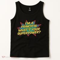 Im A Principal Whats Your Superpower Super School Principal Tank Top thumb 2