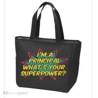 Im A Principal Whats Your Superpower Super School Principal Tote Bag thumb 3