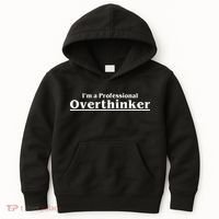 I'm A Professional Overthinker Gift Kids Hoodie thumb 0
