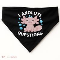 I Axolotl Questions Kawaii Axolotl USA-Made Doggie Bandana thumb 0