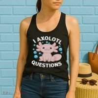 I Axolotl Questions Kawaii Axolotl Women's Tank Top thumb 2