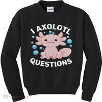 I Axolotl Questions Kawaii Axolotl Kids Sweatshirt thumb 0