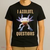 I Axolotl Questions Retro Vintage T-Shirt thumb 3