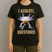 I Axolotl Questions Retro Vintage T-Shirt thumb 4